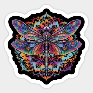 Colorful Dragonfly Magical Dragonfly Sticker
